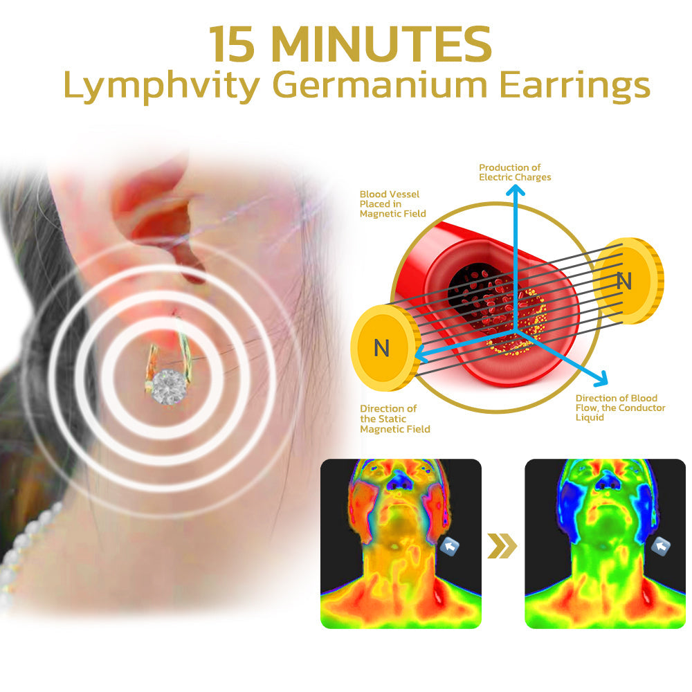 đ„Histone Lymphvitc MagneTherapy Germanium Earrings