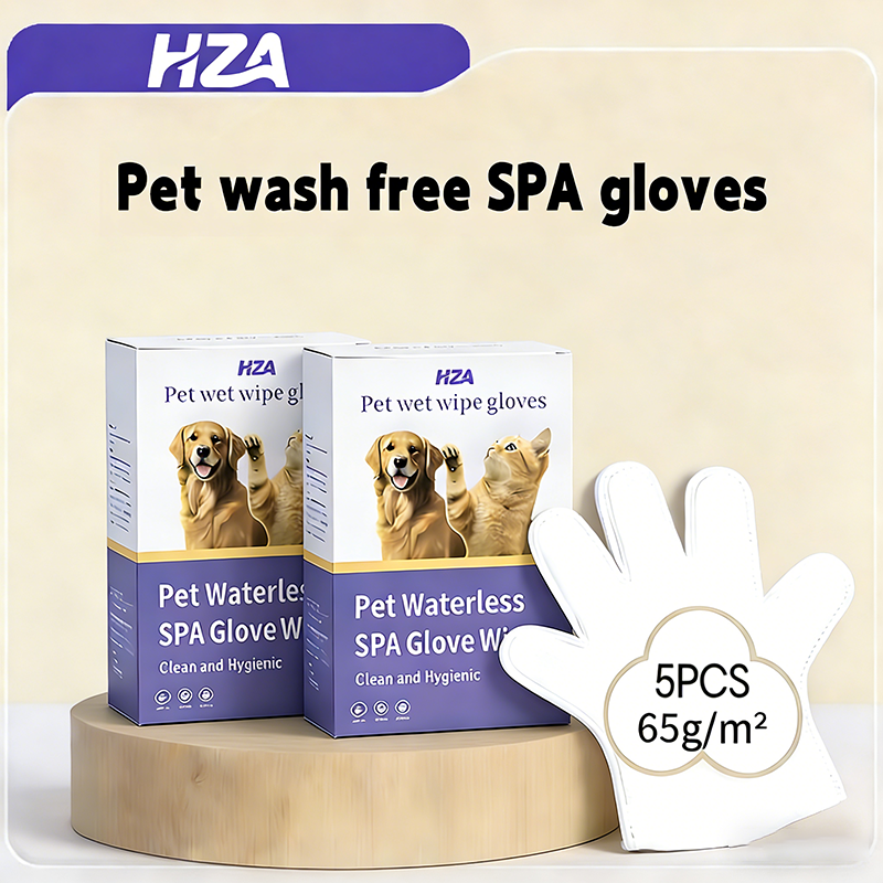 🧤 HZA™ PET Glove Wipes | High-Efficiency Deodorizing & Grooming Gloves