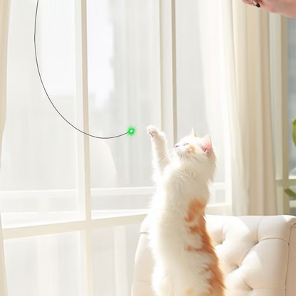 2026👉 Veterinarian Developed😻Laser Cat Teaser Stick😼Innovative Self-Play Fishing Rod & Hunting Toy for Cats
