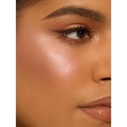 Eye & Cheek Palette - Eyeshadow & Highlighter Makeup + Detachable Brush for Perfect Glow!