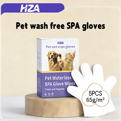 🧤 HZA™ PET Glove Wipes | High-Efficiency Deodorizing & Grooming Gloves