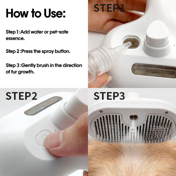 LIMITED-TIME OFFER: $26 off - Pet press spray massage comb