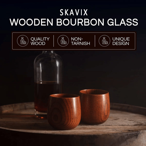 ⭐Festive Season Special — Handcrafted Charred Wood Whiskey Glass for Cozy Winter Nights